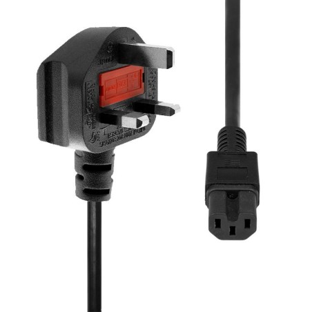 "ProXtend Power Cord UK to C15 2M Black – Durable & Reliable | PC-GC15-002"